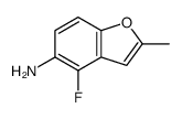 5-Benzofuranamine,4-fluoro-2-methyl-结构式