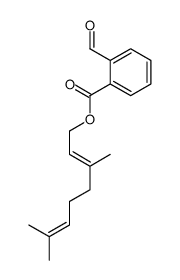 3,7-dimethylocta-2,6-dienyl 2-formylbenzoate结构式