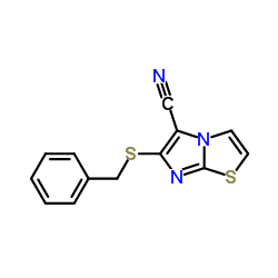 6-(Benzylsulfanyl)imidazo[2,1-b][1,3]thiazole-5-carbonitrile Structure