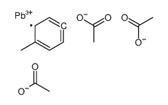 Triacetic acid (4-methylphenyl) lead(IV) salt结构式