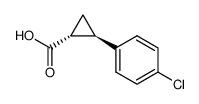 (1R,2R)-2-(4-Chlorophenyl)cyclopropanecarboxylic acid Structure
