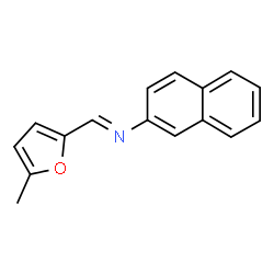 N-[(5-methyl-2-furyl)methylene]-2-naphthalenamine Structure