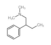 Benzeneethanamine, .beta.-ethyl-N,N-dimethyl- Structure