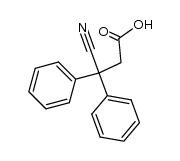 β-cyano-β,β-diphenylpropionic acid Structure