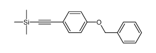 ((4-(苄氧基)苯基)乙炔)三甲基硅烷结构式