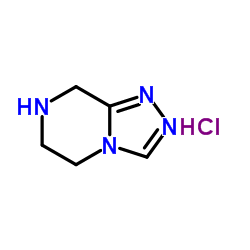 5,6,7,8-四氢-1,2,4-三唑并[4,3-a]吡嗪结构式