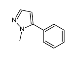 1 -甲基- 5 -苯基- 1H -吡唑结构式