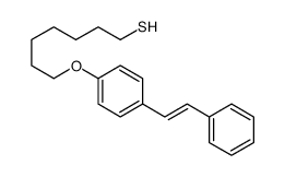 7-[4-(2-phenylethenyl)phenoxy]heptane-1-thiol Structure