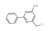 6-(氯甲基)-2-苯基嘧啶-4-醇结构式