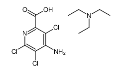 4-amino-3,5,6-trichloro-pyridine-2-carboxylic acid: N,N-diethylethanam ine结构式