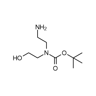 2-氨基乙基(2-羟乙基)氨基甲酸叔丁酯结构式