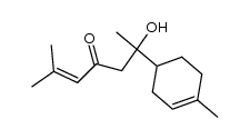 6-Hydroxy-2-methyl-6-(4-methyl-3-cyclohexen-1-yl)-2-hepten-4-one结构式
