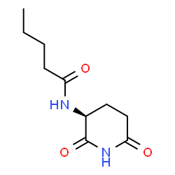 Pentanamide, N-[(3S)-2,6-dioxo-3-piperidinyl]- (9CI)结构式