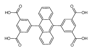 5,5'-(蒽-9,10-二基)二间苯二甲酸结构式