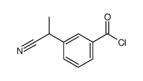 3-(1-cyanoethyl)benzoyl chloride structure