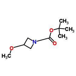 1-BOC-3-甲氧基基氮杂环丁烷结构式