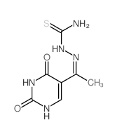 Hydrazinecarbothioamide,2-[1-(1,2,3,4-tetrahydro-2,4-dioxo-5-pyrimidinyl)ethylidene]-结构式