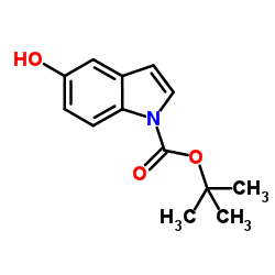 N-Boc-5-羟基吲哚结构式