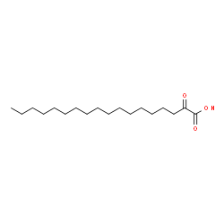 Octadecanoic acid, 2-oxo- Structure