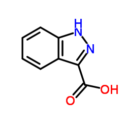 1H-吲唑-3-羧酸结构式
