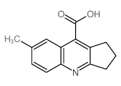 7-Methyl-2,3-dihydro-1H-cyclopenta[b]quinoline-9-carboxylic acid Structure