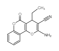 2-amino-4-ethyl-5-oxo-4H-pyrano[3,2-c]chromene-3-carbonitrile Structure