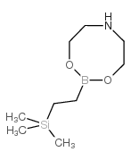 2-TRIMETHYLSILYL-1-ETHYLBORONIC ACID DIETHANOLAMINE ESTER Structure