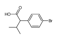 2-(4-Bromo-phenyl)-3-Methyl-butyric acid Structure