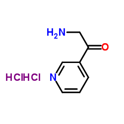 3-(2-氨基乙酰基)吡啶双盐酸盐结构式