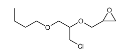 2-[(1-butoxy-3-chloropropan-2-yl)oxymethyl]oxirane结构式