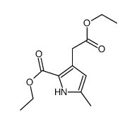 ethyl 3-(2-ethoxy-2-oxoethyl)-5-methyl-1H-pyrrole-2-carboxylate结构式