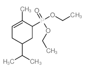 6-diethoxyphosphoryl-1-methyl-4-propan-2-yl-cyclohexene结构式