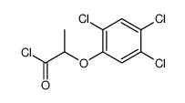 2-(2,4,5-trichlorophenoxy)propanoyl chloride Structure