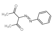 2,4-Pentanedione,3-(2-phenyldiazenyl)- Structure