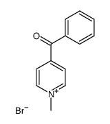 4-benzoyl-1-methyl-pyridinium; bromide Structure