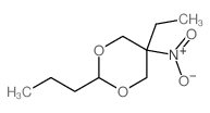 1,3-Dioxane,5-ethyl-5-nitro-2-propyl-结构式