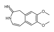 7,8-二甲氧基-1H-3-苯并氮杂卓-2-胺结构式