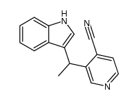 3-[1-(4-cyano-3-pyridyl)ethyl]indole Structure