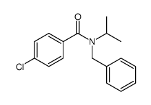 N-benzyl-4-chloro-N-propan-2-ylbenzamide结构式
