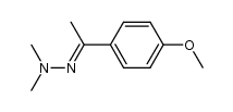 p-Methoxyacetophenone N,N-dimethylhydrazone结构式