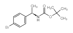 [(1R)-1-(4-溴苯基)乙基]氨基甲酸叔丁酯结构式