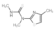 1,3-dimethyl-1-(4-methyl-1,3-thiazol-2-yl)thiourea Structure
