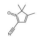 4,5,5-trimethyl-1-oxidopyrrol-1-ium-2-carbonitrile Structure