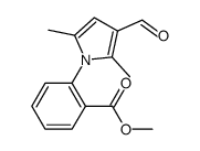 2-(3-甲酰基-2,5-二甲基-1H-吡咯-1-基)苯甲酯结构式