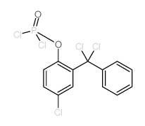 Phosphorodichloridicacid, 4-chloro-2-(dichlorophenylmethyl)phenyl ester (9CI)结构式