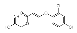 (2-amino-2-oxoethyl) 3-(2,4-dichlorophenoxy)prop-2-enoate结构式