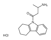 3-Amino-1-(1,2,3,4-tetrahydro-carbazol-9-yl)-butan-1-one; hydrochloride结构式