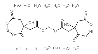 nickel(+2)citrate 14-water结构式