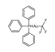 triluoromethyl(triphenylphosphine)gold(I)结构式