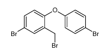 4-bromo-2-(bromomethyl)-1-(4-bromophenoxy)benzene结构式